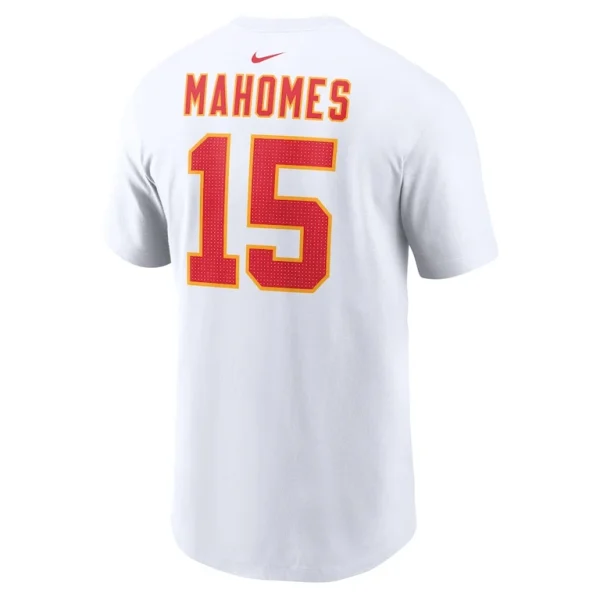 Patrick mahomes kansas city chiefs nike super bowl lviii patch player name number t shirt White L