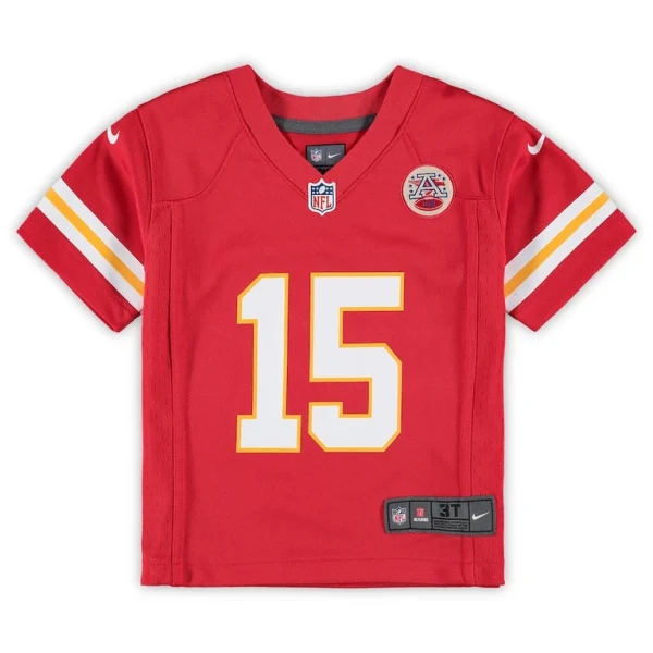 Patrick mahomes kansas city chiefs nike toddler game jersey Red 3T