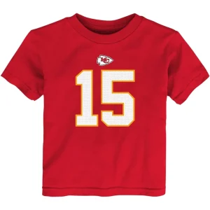 Patrick mahomes kansas city chiefs nike toddler player name number t shirt Red 3T