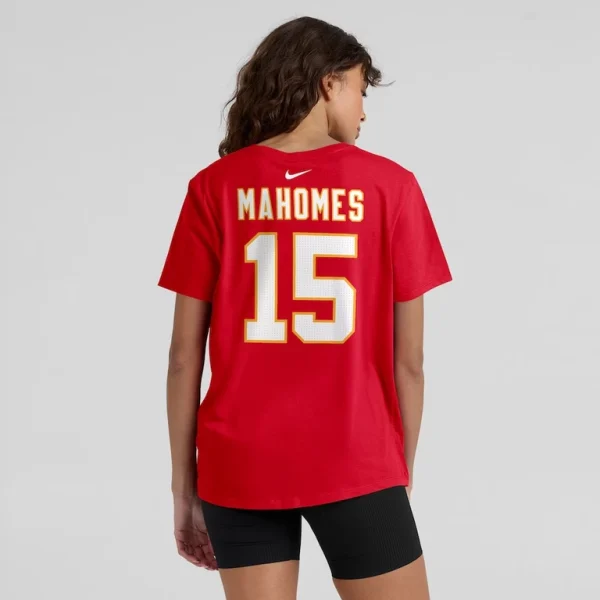 Patrick mahomes kansas city chiefs nike womens player name number t shirt Red 2XL
