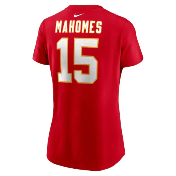 Patrick mahomes kansas city chiefs nike womens player name number t shirt Red L