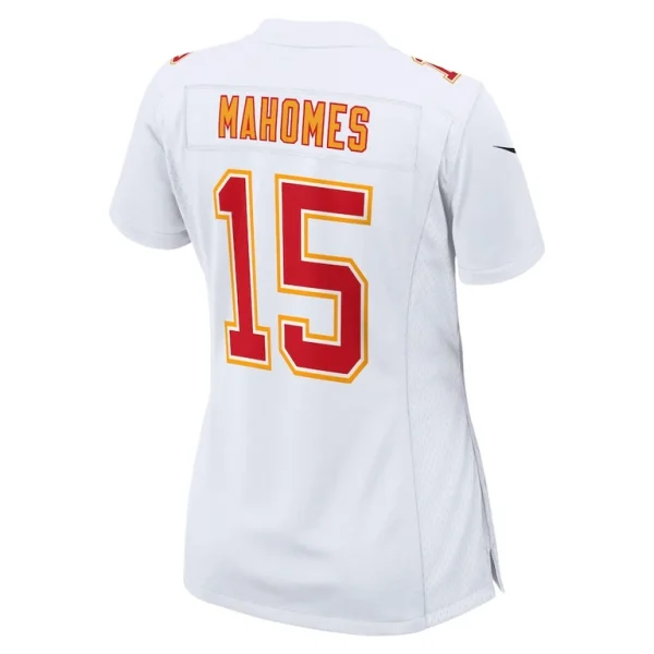 Patrick mahomes kansas city chiefs nike womens super bowl lix fashion game jersey Tundra white L