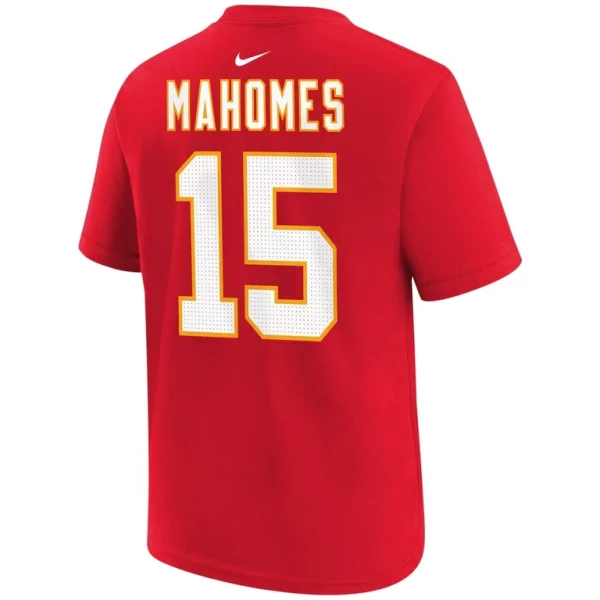 Patrick mahomes kansas city chiefs nike youth player name number t shirt Red Yth L