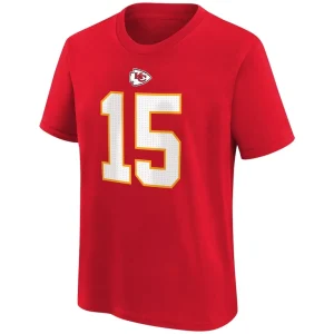 Patrick mahomes kansas city chiefs nike youth player name number t shirt Red Yth M