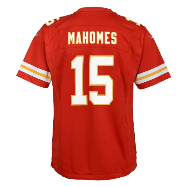 Patrick mahomes kansas city chiefs nike youth super bowl lix game player jersey Red Yth L