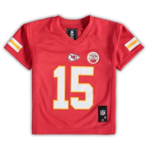 Patrick mahomes kansas city chiefs preschool replica player jersey Red 56
