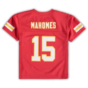 Patrick mahomes kansas city chiefs preschool replica player jersey Red 7