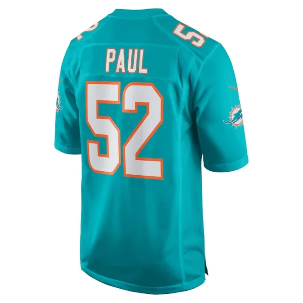 Patrick paul miami dolphins nike game jersey Aqua L