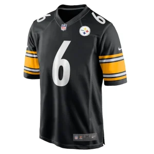 Patrick queen pittsburgh steelers nike game jersey Black M