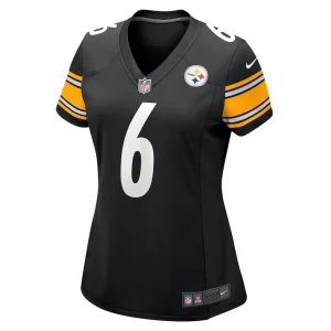 Patrick queen pittsburgh steelers nike womens game player jersey Black M