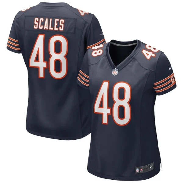 Patrick scales chicago bears nike womens game jersey Navy