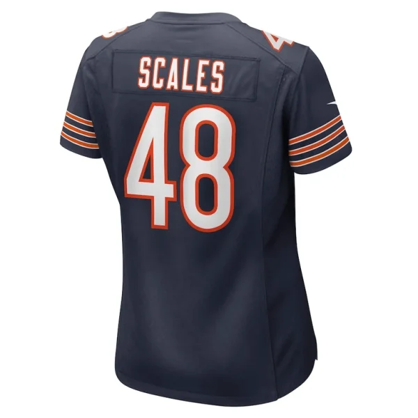 Patrick scales chicago bears nike womens game jersey Navy L