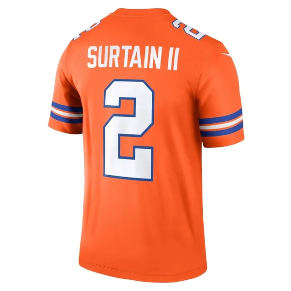 Patrick surtain ii denver broncos nike alternate legend player performance top Orange L