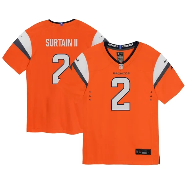 Patrick surtain ii denver broncos nike infant mile high collection game jersey Orange