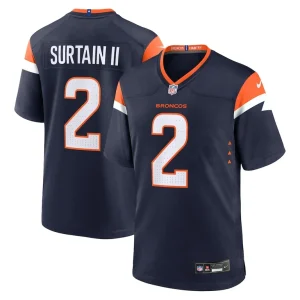 Patrick surtain ii denver broncos nike mile high collection alternate game jersey Navy