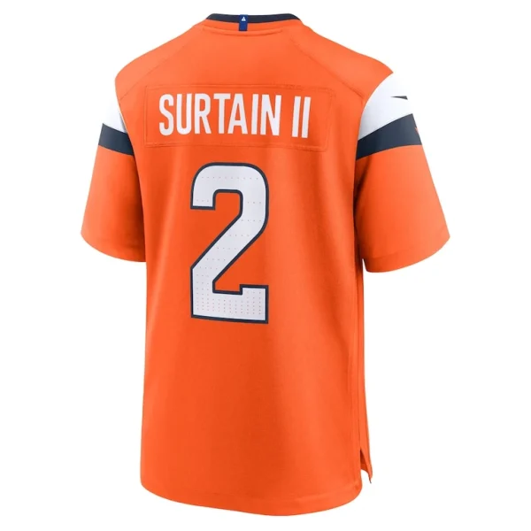 Patrick surtain ii denver broncos nike mile high collection game jersey Orange L