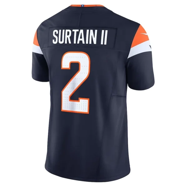 Patrick surtain ii denver broncos nike mile high collection vapor f.u.s.e. limited jersey Navy L
