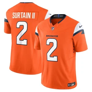 Patrick surtain ii denver broncos nike mile high collection vapor f.u.s.e. limited jersey Orange