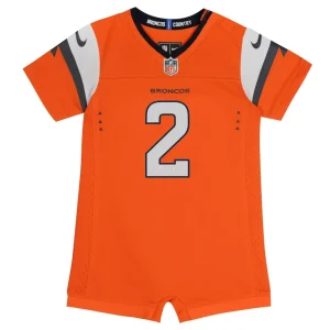 Patrick surtain ii denver broncos nike newborn infant mile high collection game romper jersey Orange 3 6 MO