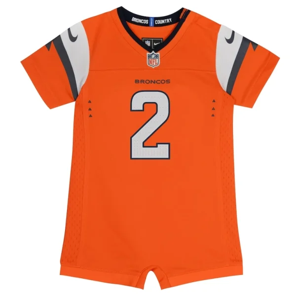 Patrick surtain ii denver broncos nike newborn infant mile high collection game romper jersey Orange 3 6 MO