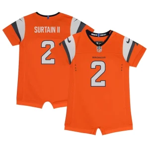 Patrick surtain ii denver broncos nike newborn infant mile high collection game romper jersey Orange