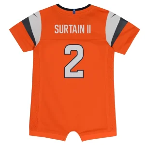 Patrick surtain ii denver broncos nike newborn infant mile high collection game romper jersey Orange 6 9 MO