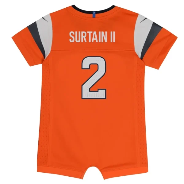 Patrick surtain ii denver broncos nike newborn infant mile high collection game romper jersey Orange 6 9 MO