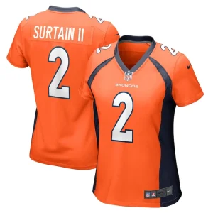 Patrick surtain ii denver broncos nike womens game jersey Orange
