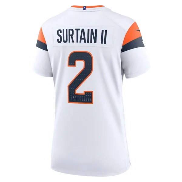 Patrick surtain ii denver broncos nike womens mile high collection game jersey White L