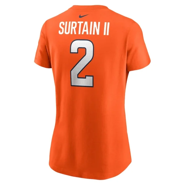 Patrick surtain ii denver broncos nike womens player name number t shirt Orange L