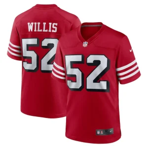 Patrick willis san francisco 49ers nike retired alternate game jersey Scarlet