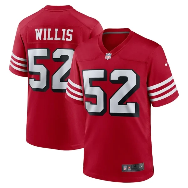 Patrick willis san francisco 49ers nike retired alternate game jersey Scarlet