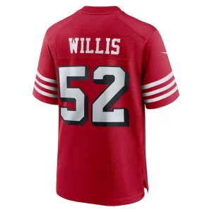 Patrick willis san francisco 49ers nike retired alternate game jersey Scarlet L