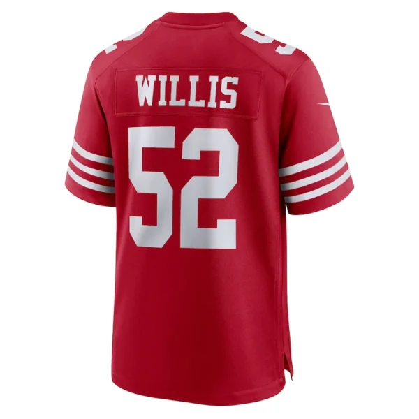 Patrick willis san francisco 49ers nike retired player game jersey Scarlet L