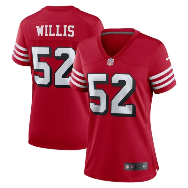 Patrick willis san francisco 49ers nike womens alternate game jersey Scarlet