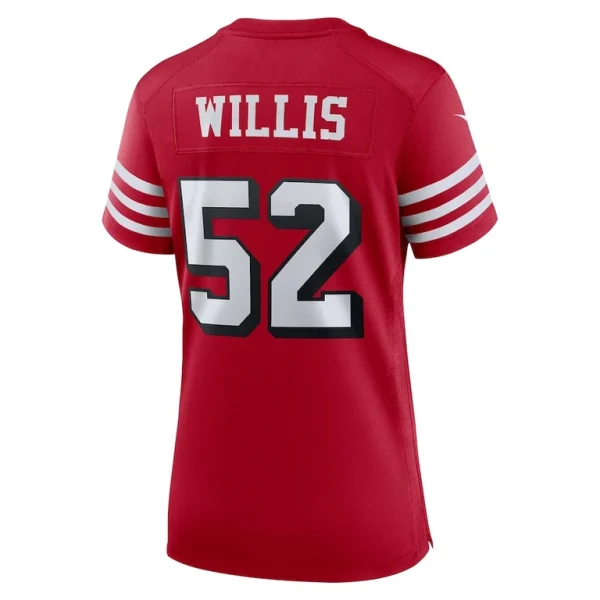 Patrick willis san francisco 49ers nike womens alternate game jersey Scarlet L