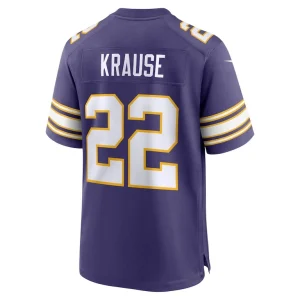 Paul krause minnesota vikings nike classic retired player jersey Purple L