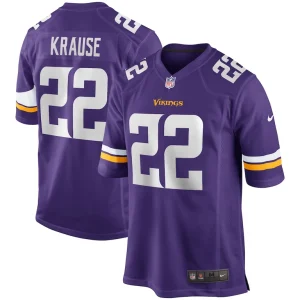 Paul krause minnesota vikings nike game retired player jersey Purple