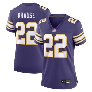 Paul krause minnesota vikings nike womens classic retired player jersey Purple