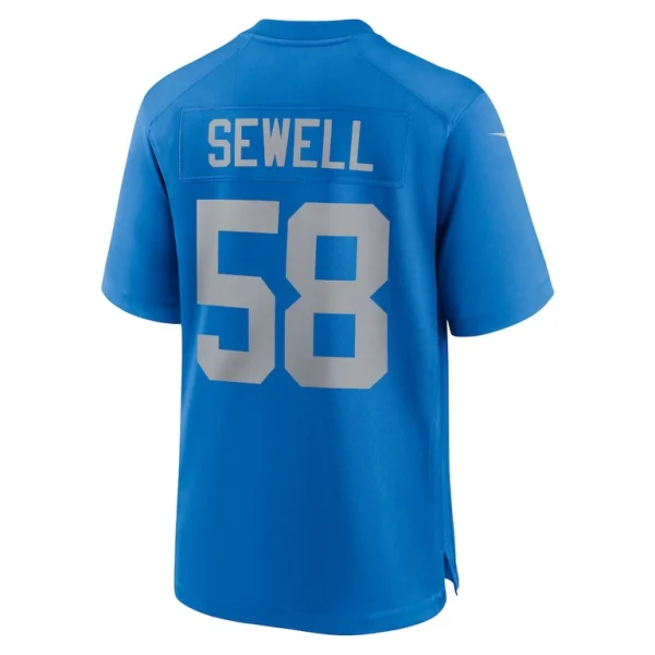 Penei sewell detroit lions nike alternate game jersey Blue L