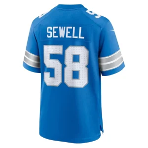Penei sewell detroit lions nike game jersey Blue L