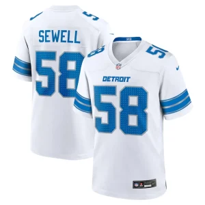 Penei sewell detroit lions nike game jersey White