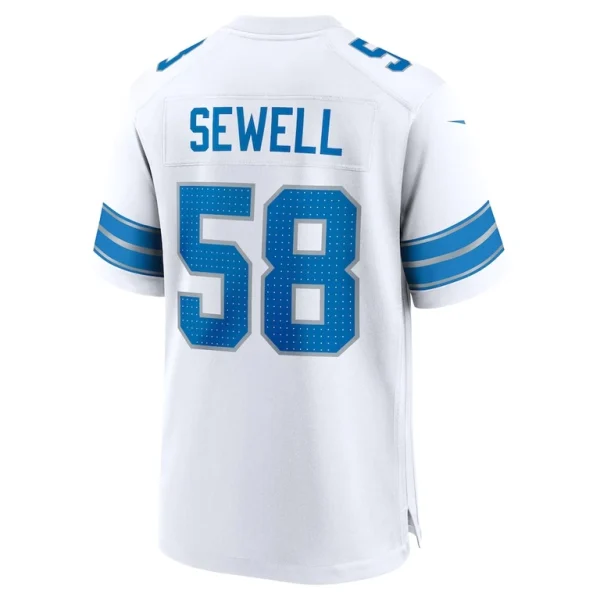 Penei sewell detroit lions nike game jersey White L