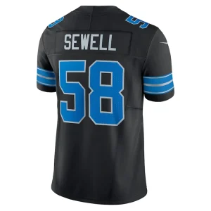 Penei sewell detroit lions nike vapor f.u.s.e. alternate limited jersey Black L