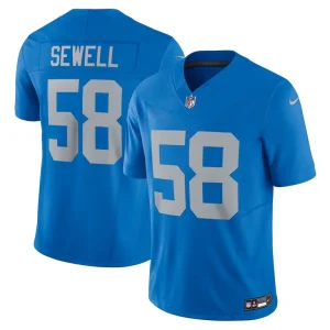 Penei sewell detroit lions nike vapor f.u.s.e. alternate limited jersey Blue