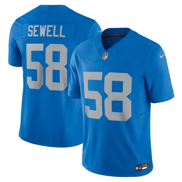 Penei sewell detroit lions nike vapor f.u.s.e. alternate limited jersey Blue