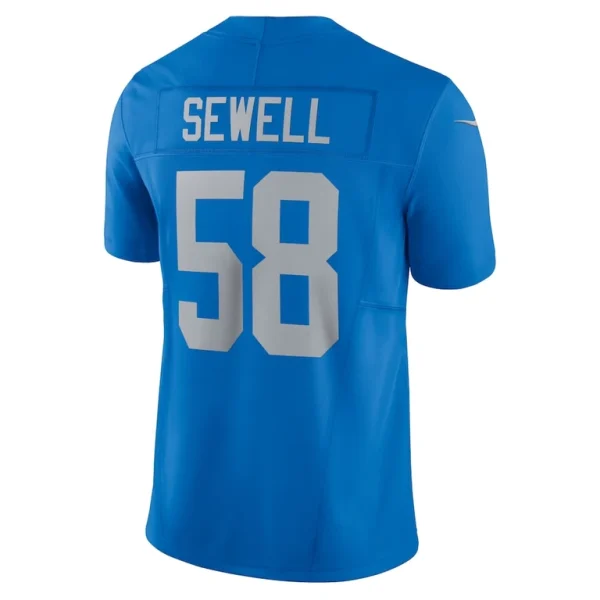 Penei sewell detroit lions nike vapor f.u.s.e. alternate limited jersey Blue L