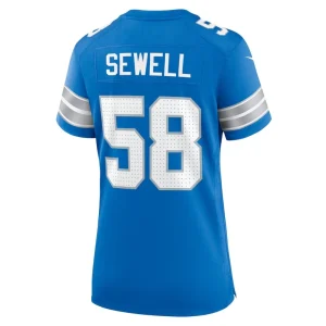 Penei sewell detroit lions nike womens game jersey Blue L