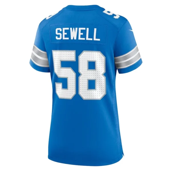 Penei sewell detroit lions nike womens game jersey Blue L