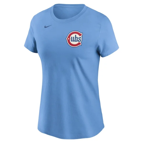Pete crow armstrong chicago cubs nike womens fuse name number t shirt Baby blue M